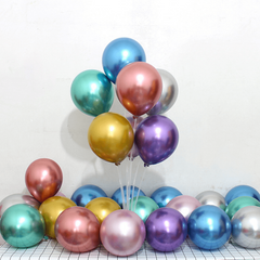 50pcs Round Metal Balloon 25 Birthday Party Decoration Wedding Proposal