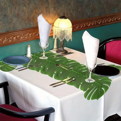 Tropical Party Decorations Palm Leaves Hibiscus Flowers for Luau Safari