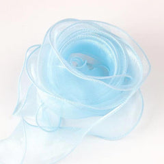 Wave Edge Silk Organza Ribbon for Hair Ornament Gift Wrapping