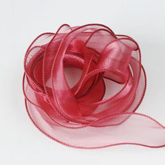 Wave Edge Silk Organza Ribbon for Hair Ornament Gift Wrapping