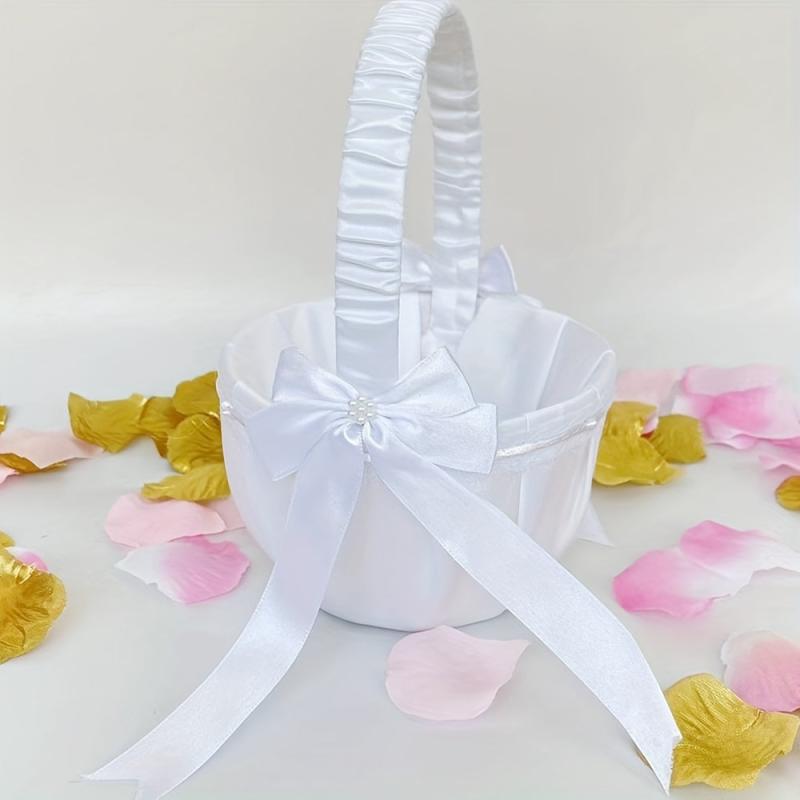 Heart Rope Wedding Flower Baskets for Bridal Love