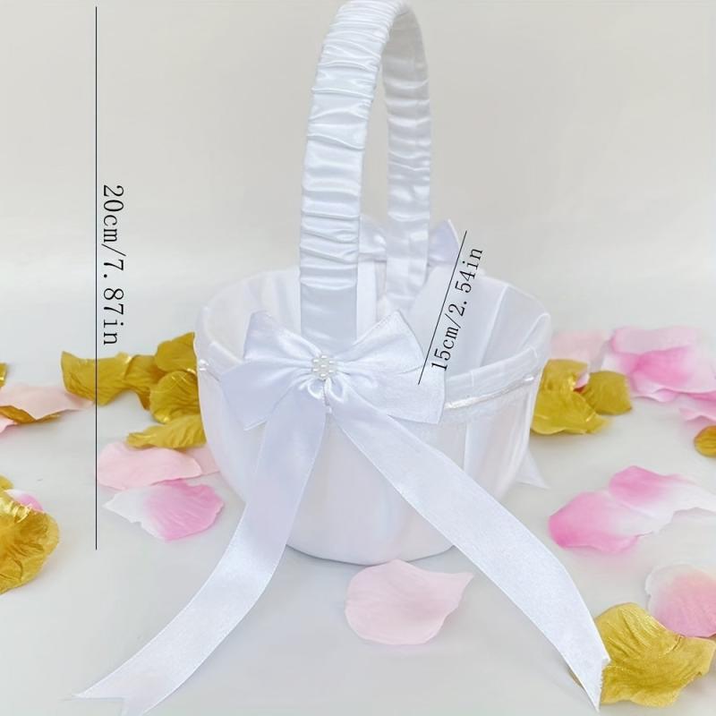 Heart Rope Wedding Flower Baskets for Bridal Love