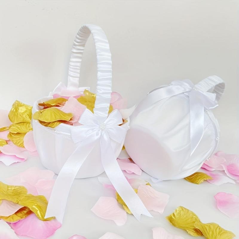 Heart Rope Wedding Flower Baskets for Bridal Love