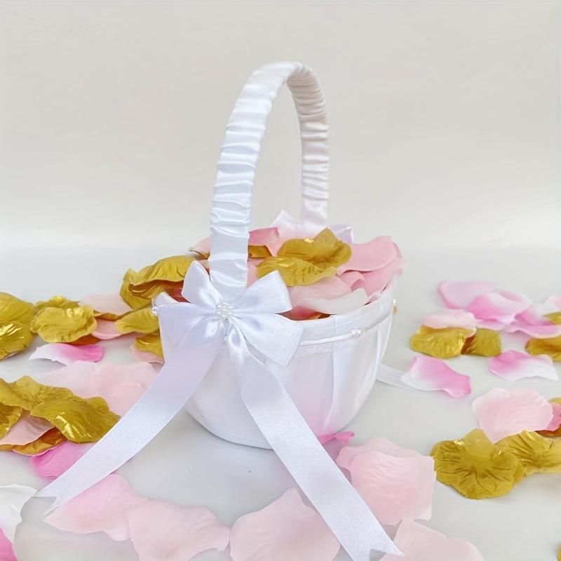 Heart Rope Wedding Flower Baskets for Bridal Love
