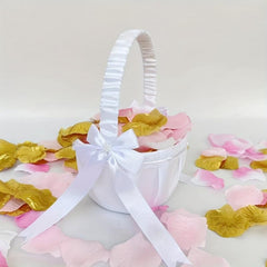 Heart Rope Wedding Flower Baskets for Bridal Love