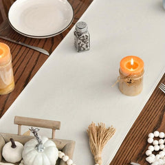 Pumpkin Leaves Fall Table Runner Kitchen Dining Decoration 33x182 cm