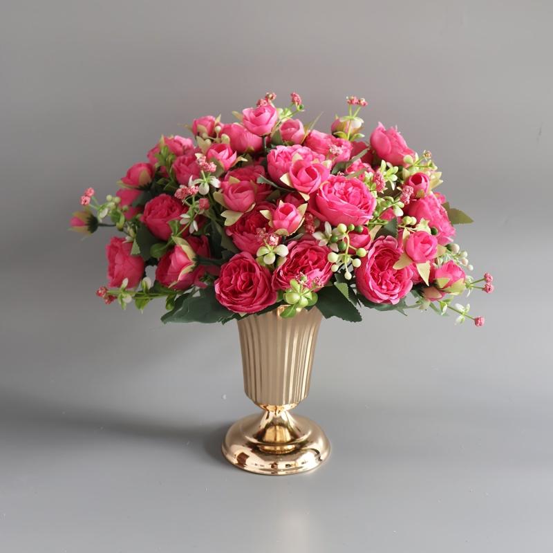 2pcs 19 05cm Metal Flower Vase Table Centerpiece Wedding Decoration