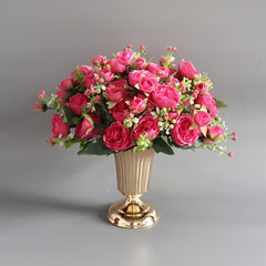 2pcs 19 05cm Metal Flower Vase Table Centerpiece Wedding Decoration