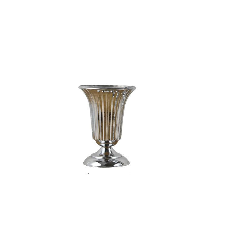 2pcs 19 05cm Metal Flower Vase Table Centerpiece Wedding Decoration