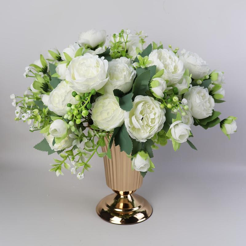 2pcs 19 05cm Metal Flower Vase Table Centerpiece Wedding Decoration