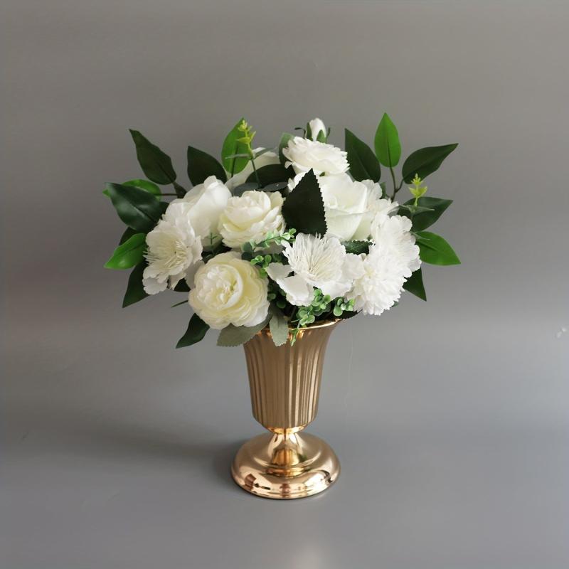 2pcs 19 05cm Metal Flower Vase Table Centerpiece Wedding Decoration