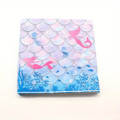 20pcs Mermaid Party Luncheon Napkins - Under the Sea Theme Disposable
