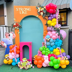 Enanal Tropical Hawaiian Balloon Floral Arch Set
