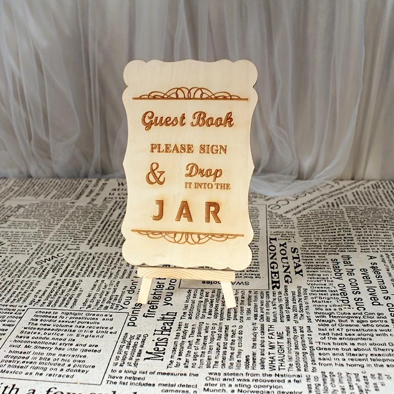 Wood Wedding Guest Book Sign in Board Circular Tree Guest Use Pen Sign Wish Baby