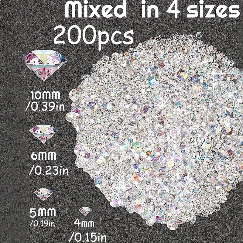 200pcs Sparkling Acrylic Confetti for Celebrations