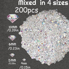 200pcs Sparkling Acrylic Confetti for Celebrations