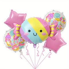 5pcs Ice Cream Balloon Set for Birthday Party Decoration