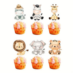 95pcs Jungle Safari Birthday Party Supplies Safari Theme Party Tableware Set