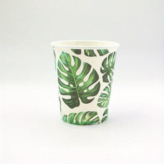 Tropical Palm Leaf Party Tableware Supplies 8 Guests Set
