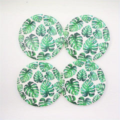 Tropical Palm Leaf Party Tableware Supplies 8 Guests Set