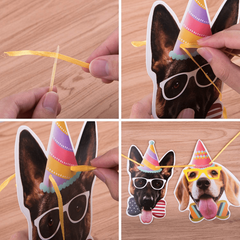 2pcs Dog Faces Claws Party Banner Set Dogs Birthday Party Supplies