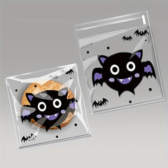50pcs Halloween Candy Snack Gift Bags Ziplock Party Packaging Small Business