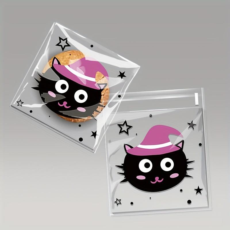 50pcs Halloween Candy Snack Gift Bags Ziplock Party Packaging Small Business