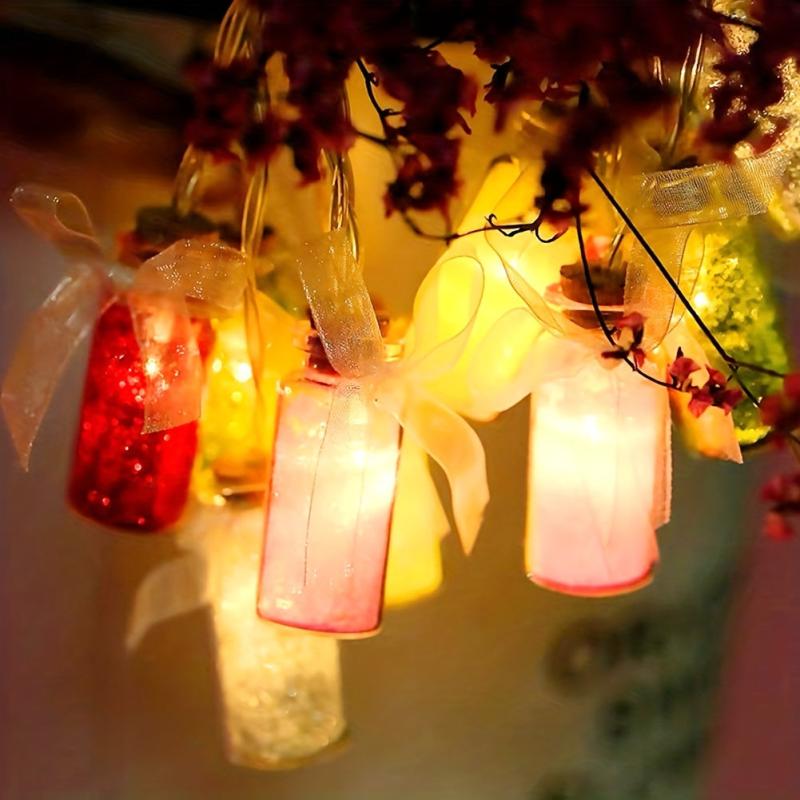 48pcs Glass Candy Bottles with Cork for Events Labels & String