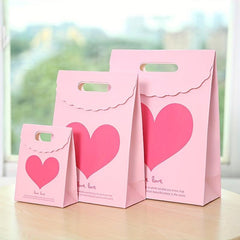 5pcs Treat Bag Sticky Buckle Bag Hook And Loop Bag Flip Type Gift Paper Bag