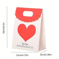 5pcs Treat Bag Sticky Buckle Bag Hook And Loop Bag Flip Type Gift Paper Bag