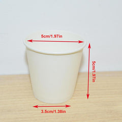 50 Disposable Paper Cups - 2.5 oz - Ideal for Home, Office, Parties