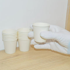 50 Disposable Paper Cups - 2.5 oz - Ideal for Home, Office, Parties