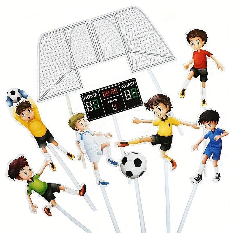 Sport Happy Birthday Cake Topper Football Cake Decorations