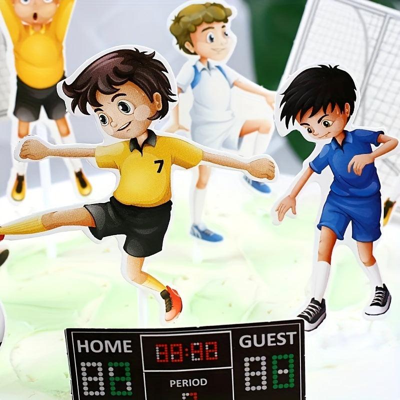Sport Happy Birthday Cake Topper Football Cake Decorations