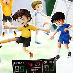Sport Happy Birthday Cake Topper Football Cake Decorations