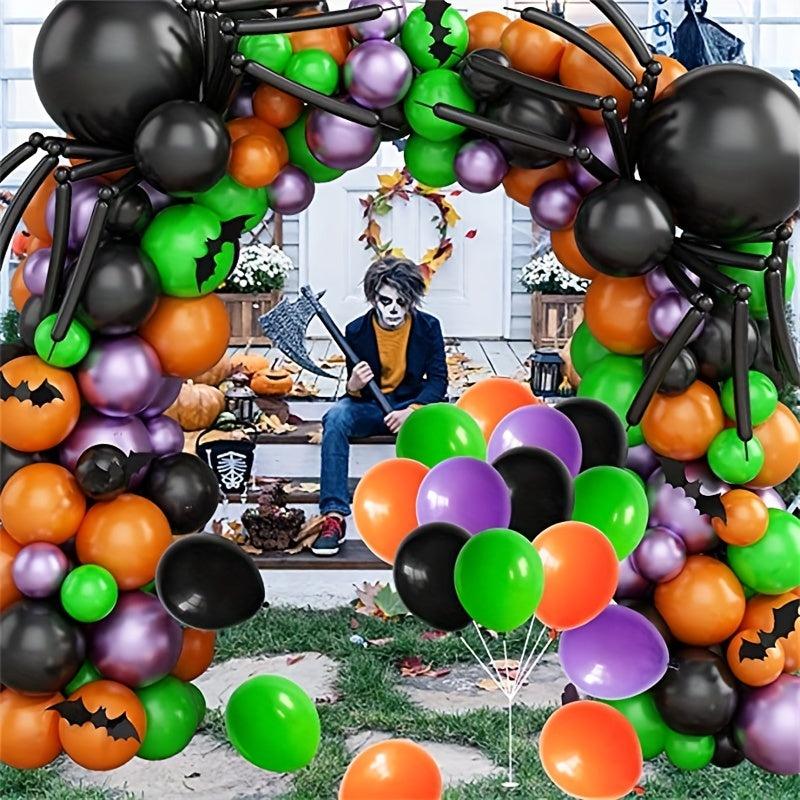 Halloween Pumpkin Bat Spider Balloon Set for Festive Occasions