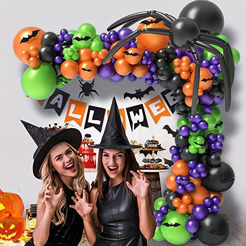Halloween Pumpkin Bat Spider Balloon Set for Festive Occasions