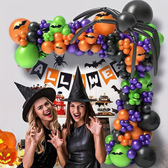 Halloween Pumpkin Bat Spider Balloon Set for Festive Occasions