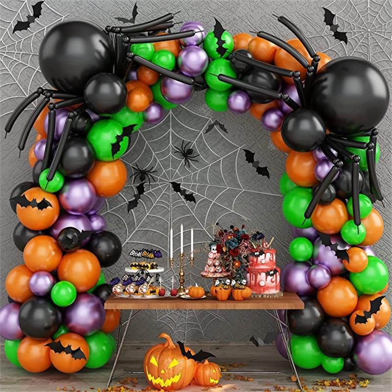 Halloween Pumpkin Bat Spider Balloon Set for Festive Occasions