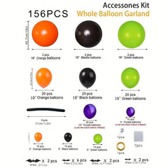 Halloween Pumpkin Bat Spider Balloon Set for Festive Occasions