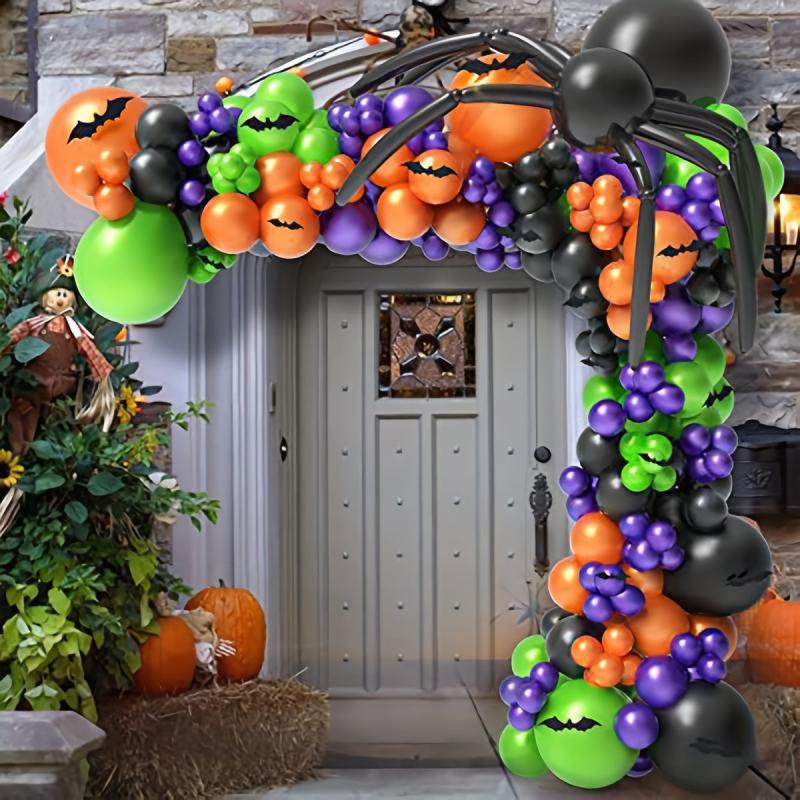 Halloween Pumpkin Bat Spider Balloon Set for Festive Occasions