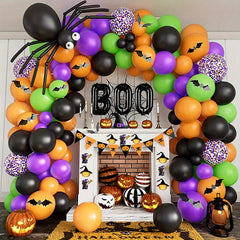 Halloween Pumpkin Bat Spider Balloon Set for Festive Occasions