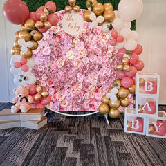 7x5ft Pink Rose Photo Backdrop for Events