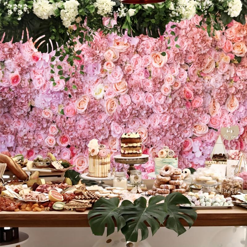 7x5ft Pink Rose Photo Backdrop for Events