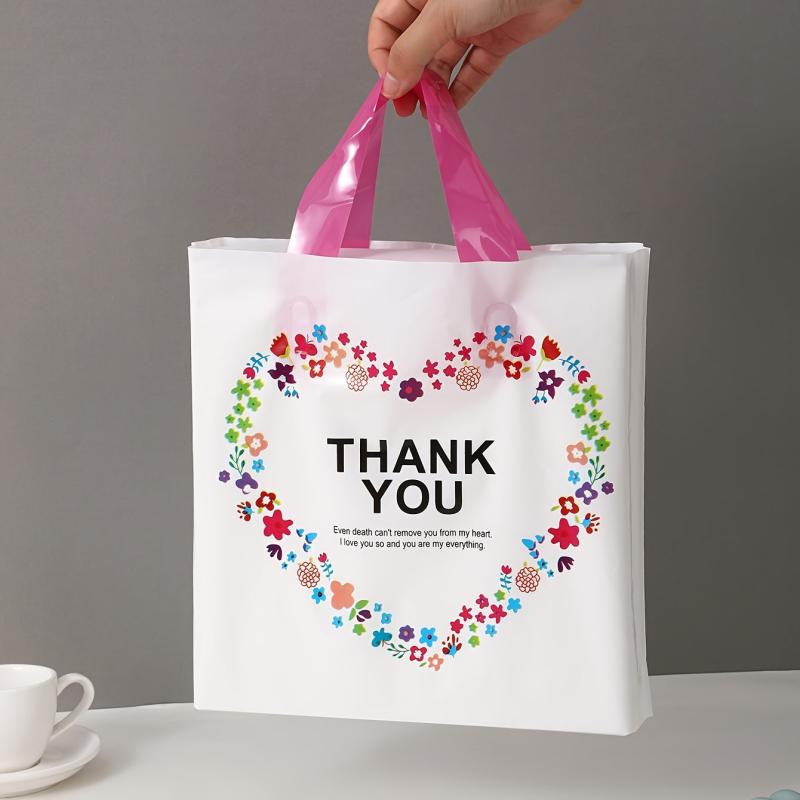 5pcs Heart Shape Bag Christmas Candy Packaging Box