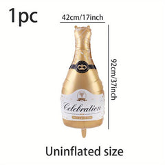 37 Inch Celebration Wine Bottle Aluminum Foil Balloon Party Holiday Supplies