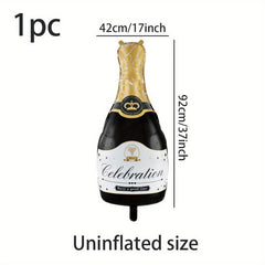 37 Inch Celebration Wine Bottle Aluminum Foil Balloon Party Holiday Supplies