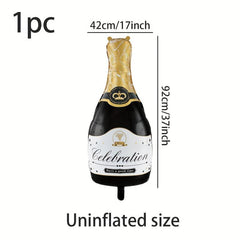 37 Inch Celebration Wine Bottle Aluminum Foil Balloon Party Holiday Supplies