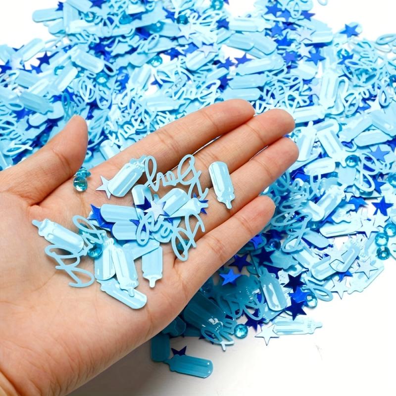 Baby Shower Confetti Boy Decorations Table Party Scene Decoration Supply