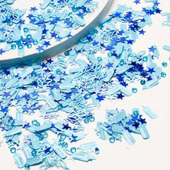 Baby Shower Confetti Boy Decorations Table Party Scene Decoration Supply